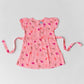 Muslin Cap Sleeve Frock - Melon Pink Maple