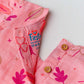 Muslin Cap Sleeve Frock - Melon Pink Maple