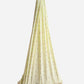 Lime Cream Runner Duck Print Poplin Cradle / Thottil / Jhula With Matching Net