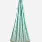 Mint Cliff Print Poplin Cradle / Thottil / Jhula With Matching Net