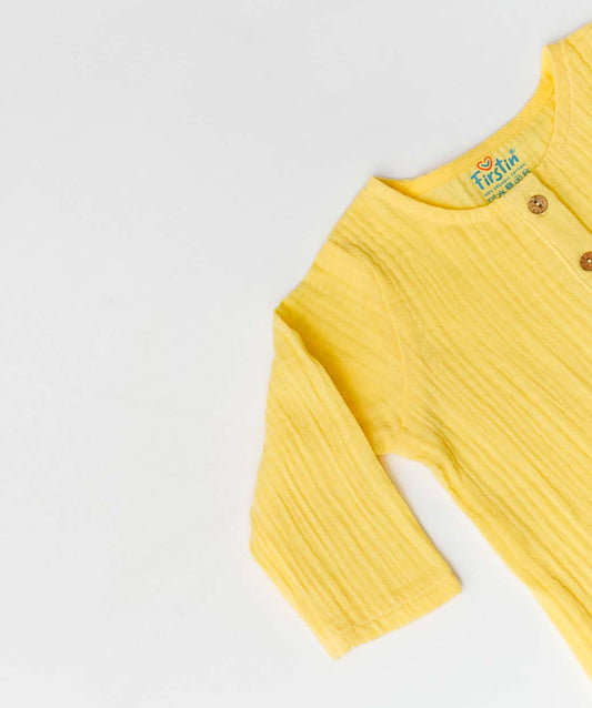 Muslin Bubble Crinkle Pyjamas Set - Crayola