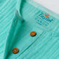 Muslin Bubble Crinkle Pyjamas Set - Marine