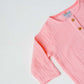 Muslin Bubble Crinkle Pyjamas Set - Flamingo Pink
