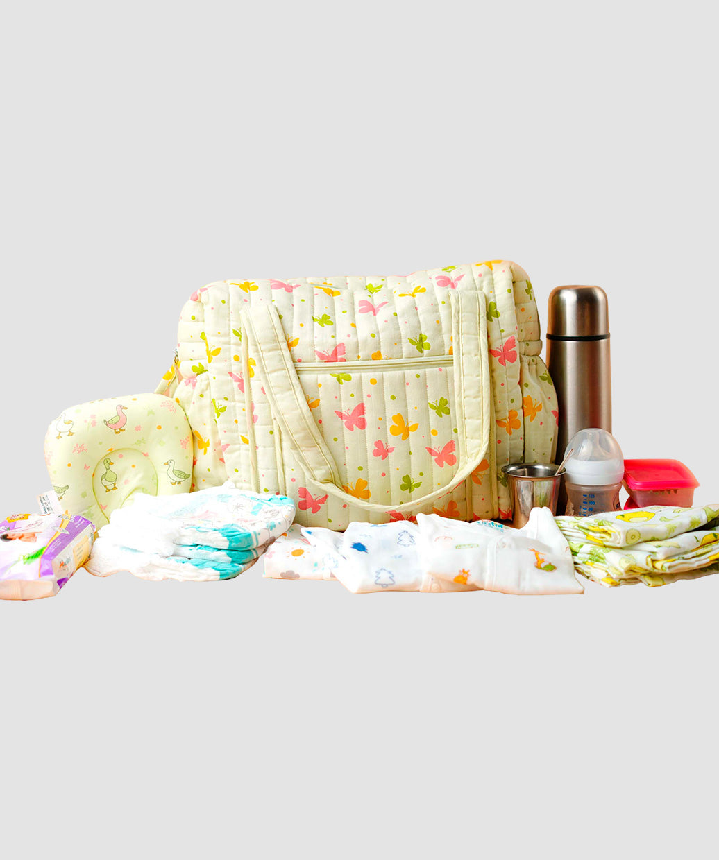 FIRSTIN Aloe Wash Butterfly  Diaper Bag