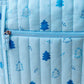 Muslin Diaper Bag - 40X28X14CM - Blue Fir Tree