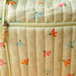 Muslin Lime Cream Bloom Printed Diaper Bag 40X28X14CM