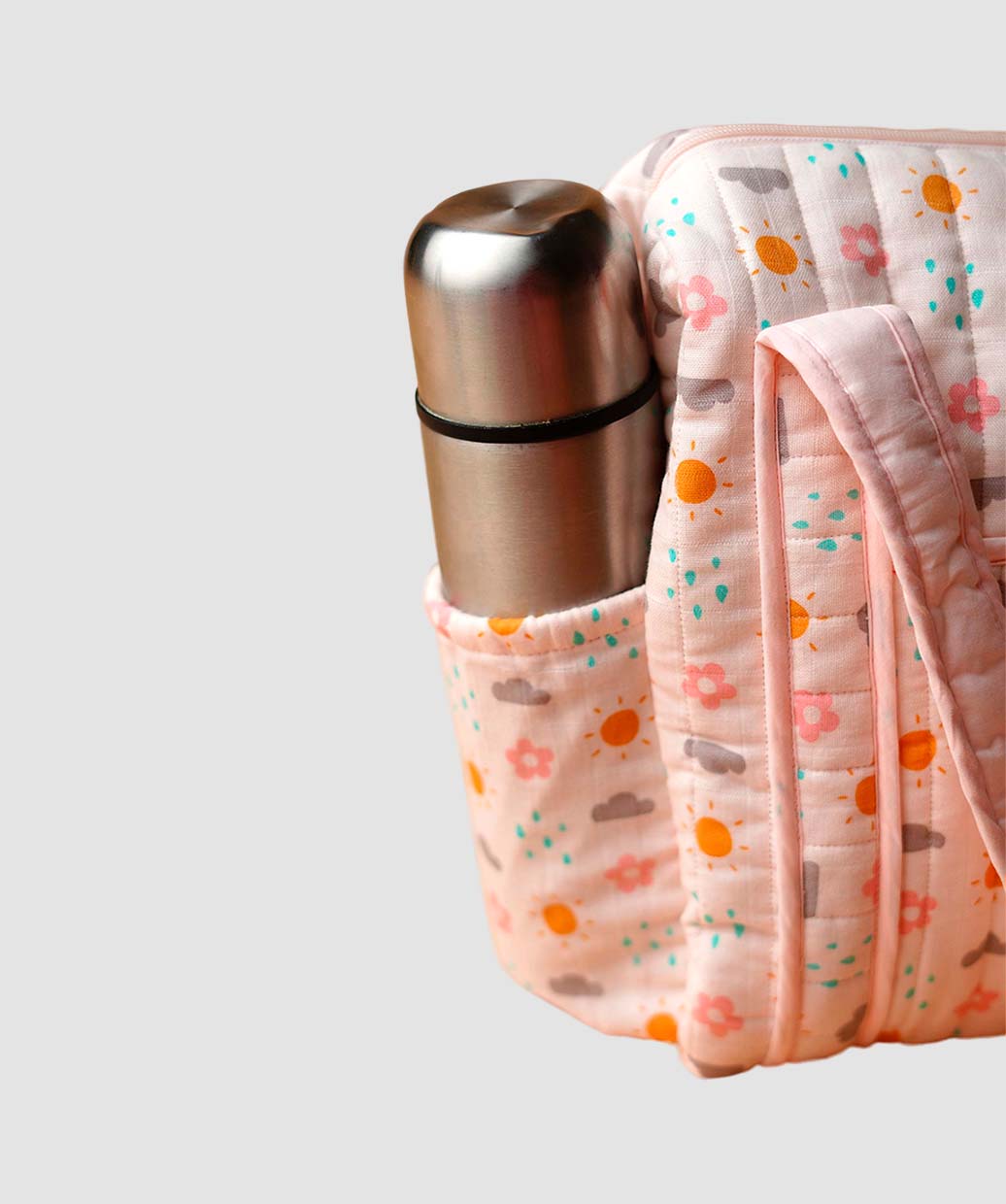 Salsa Rose Daisy Cloud Printed Diaper Bag 40X28X14CM