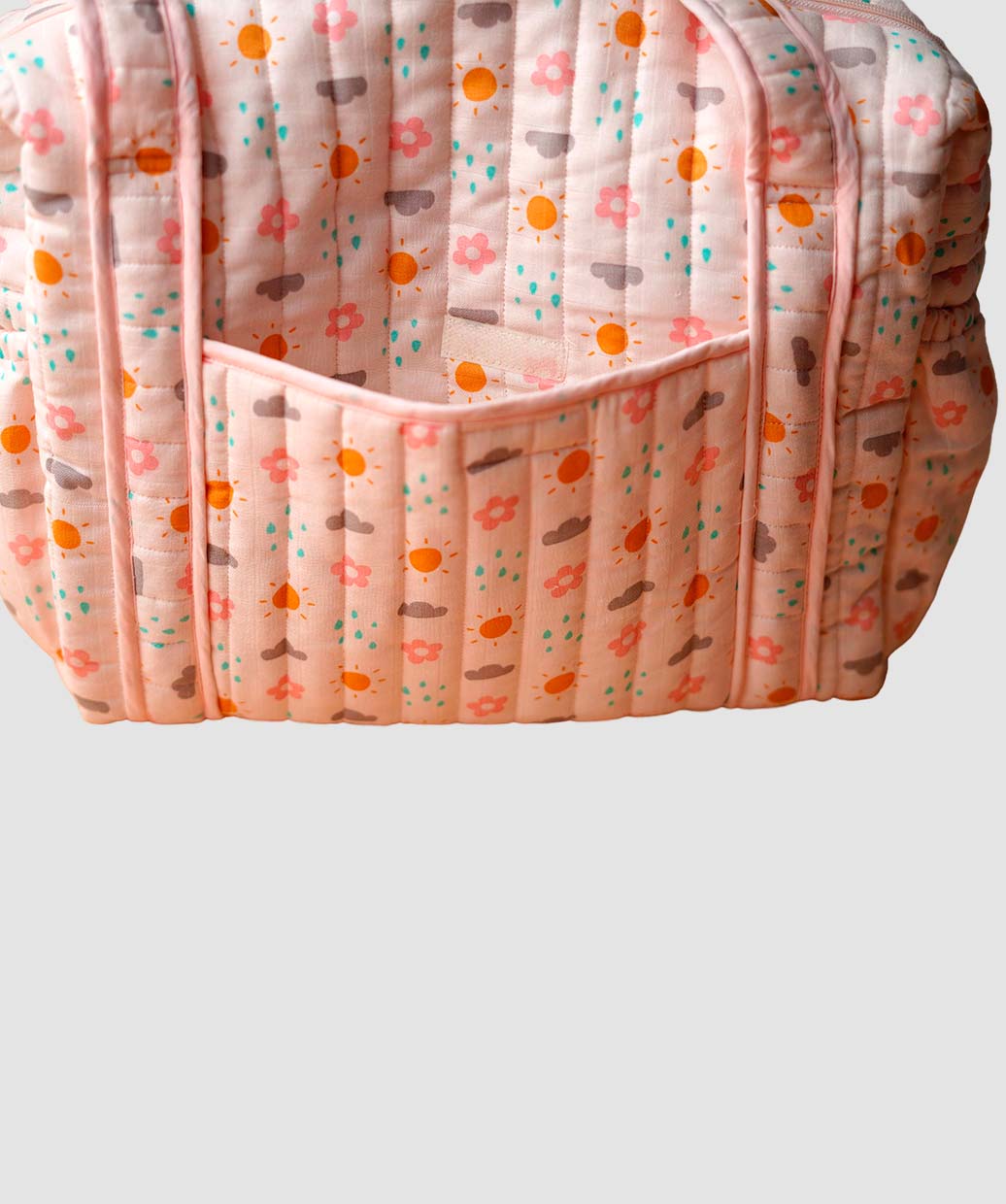 Salsa Rose Daisy Cloud Printed Diaper Bag 40X28X14CM