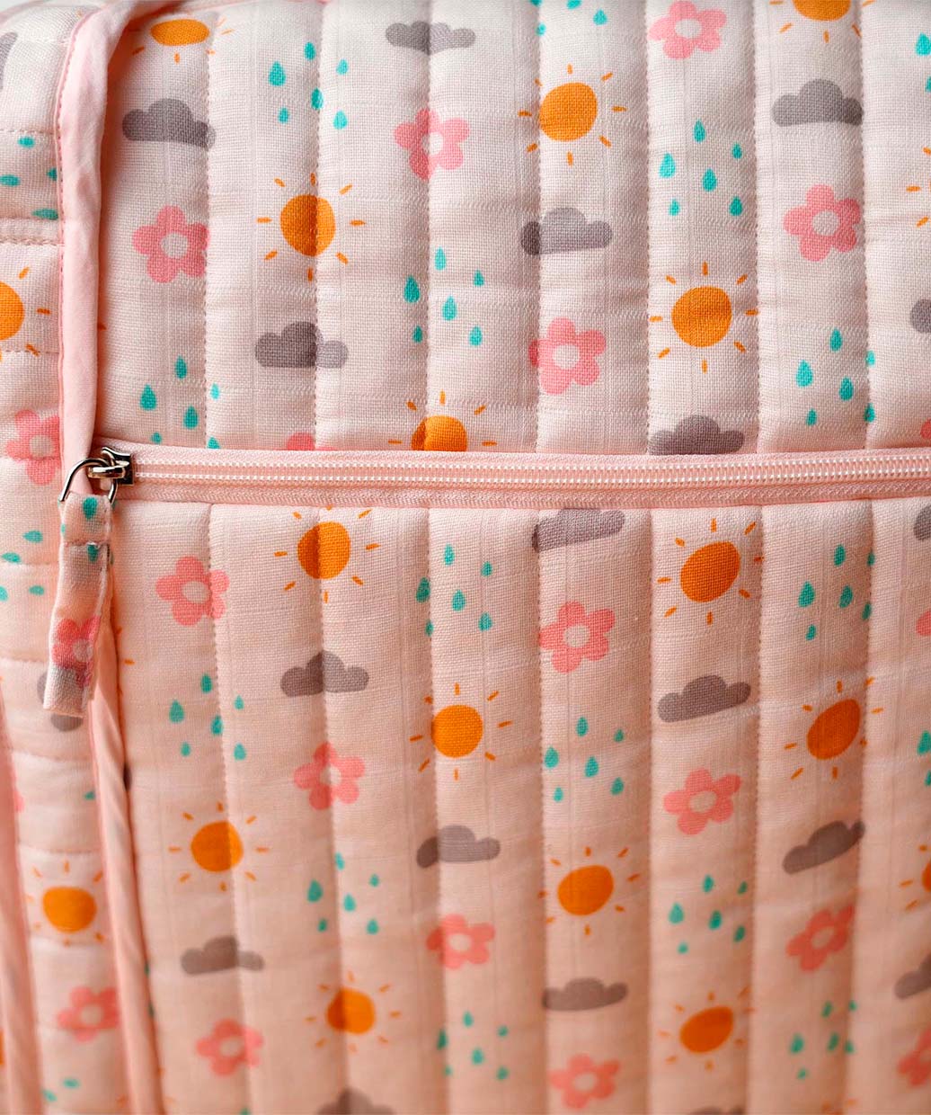Salsa Rose Daisy Cloud Printed Diaper Bag 40X28X14CM