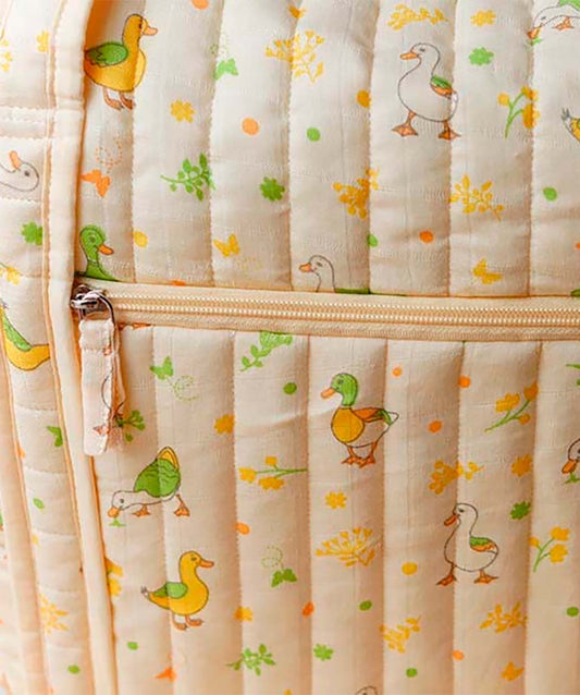 Muslin Diaper Bag - 40X28X14CM - Vanilla Runner Duck