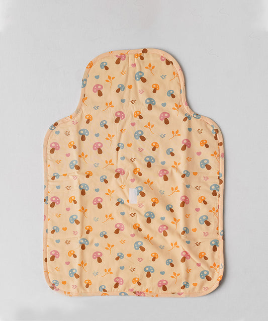Diaper Changing Mat - Apricot Sherbet Mushies