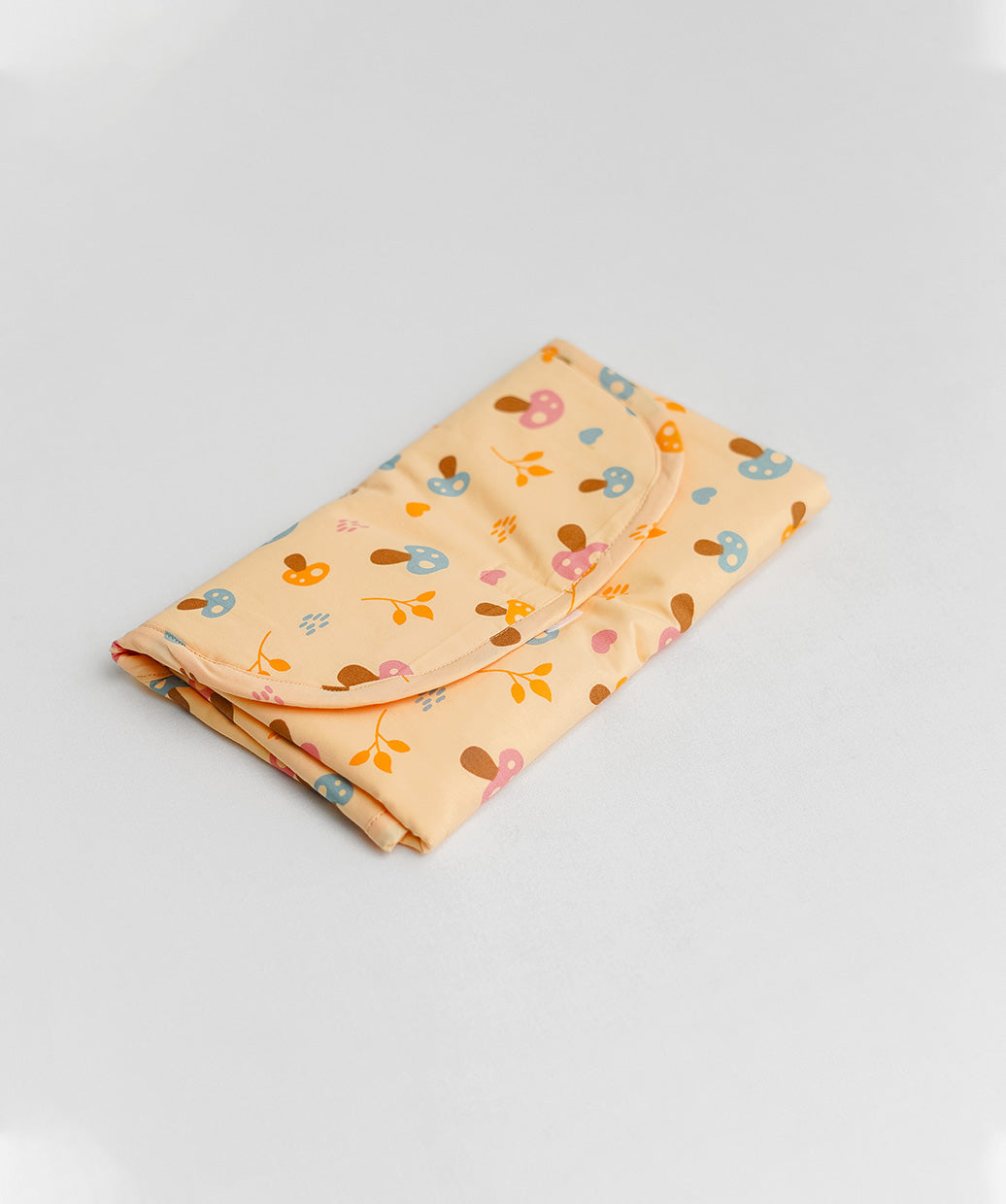 Diaper Changing Mat - Apricot Sherbet Mushies