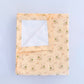 Poplin  Cotton  Dohar (Mattress Protector/Receiving Sheet) - Apricot Sherbet Backpack