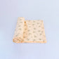 Poplin  Cotton  Dohar (Mattress Protector/Receiving Sheet) - Apricot Sherbet Backpack