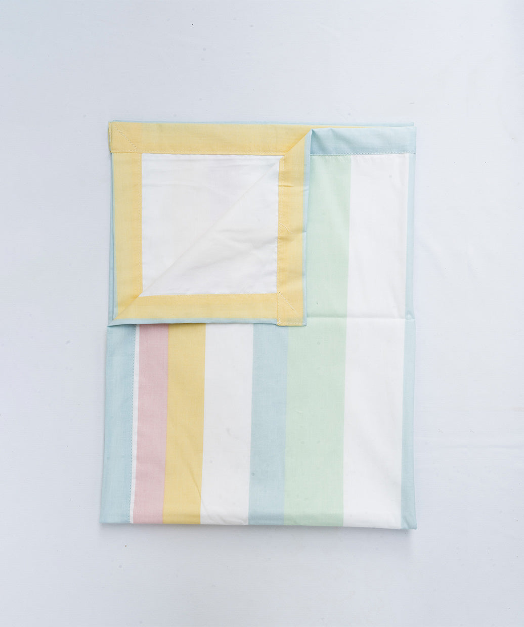 Poplin Cotton Dohar (Premium Bed Protector) - Multicolor Stripes