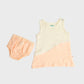 Muslin Frock (Duo) Panty Combo - Apricot Sherbet