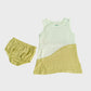 Muslin Frock (Duo) Panty Combo - Palm Green