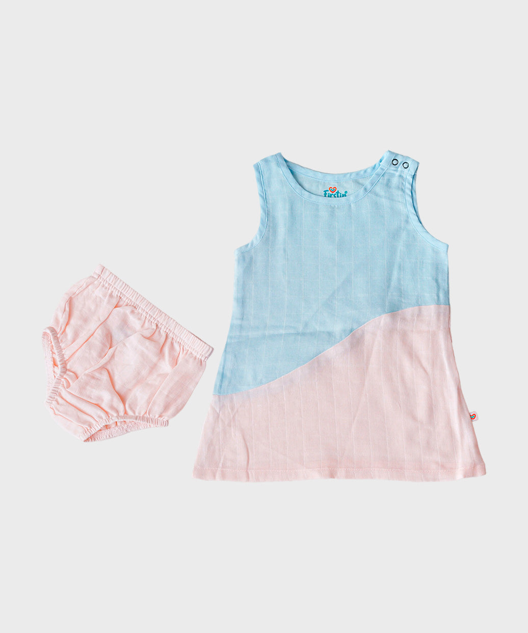Muslin Frock (Duo) Panty Combo - Salsa Rose