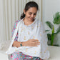 Poplin Cotton Feeding Apron Frost Joyous Giraffe(W)