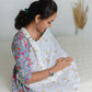Poplin Cotton Feeding Apron Frost Joyous Giraffe(W)