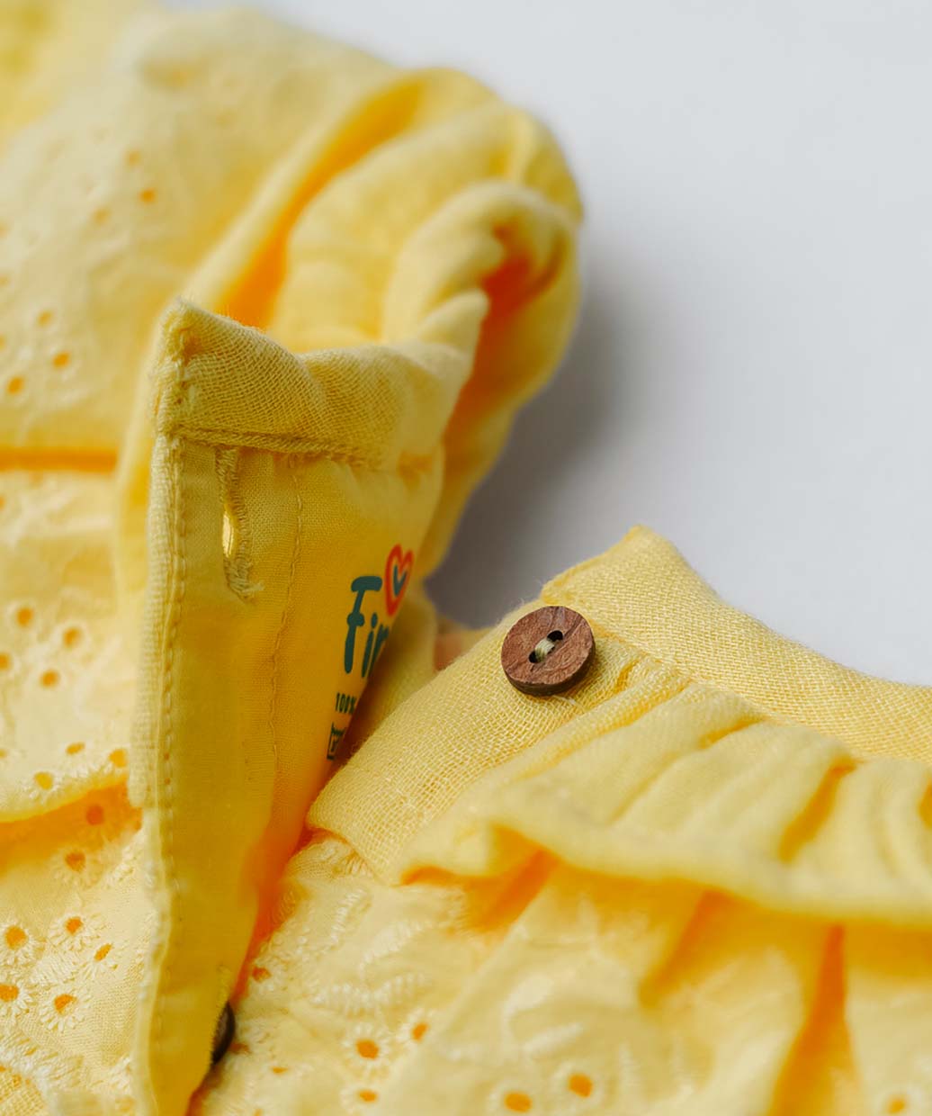 Muslin Bubble Crinkle Frock (Frill Bow) - Crayola