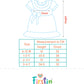 Muslin Bubble Crinkle Frock (Frill Bow) - Opal