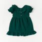 Muslin Bubble Crinkle Frock (Frill Bow) - Opal