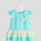 Seer Sucker Muslin Fusion Frock - Mint