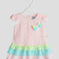 Seer Sucker Muslin Fusion Frock - Lt. Pink