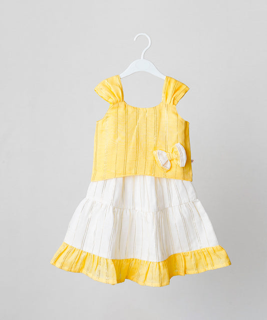 FIRSTIN Ira Top With Skirt (Sleeveless) - Crayola