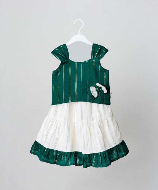 FIRSTIN Ira Top With Skirt (Sleeveless) - Opal