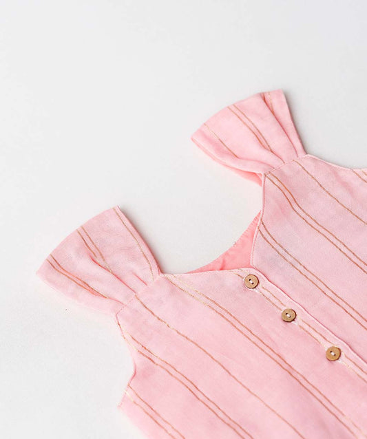 FIRSTIN Ira Top With Skirt (Sleeveless) - Flamingo Pink