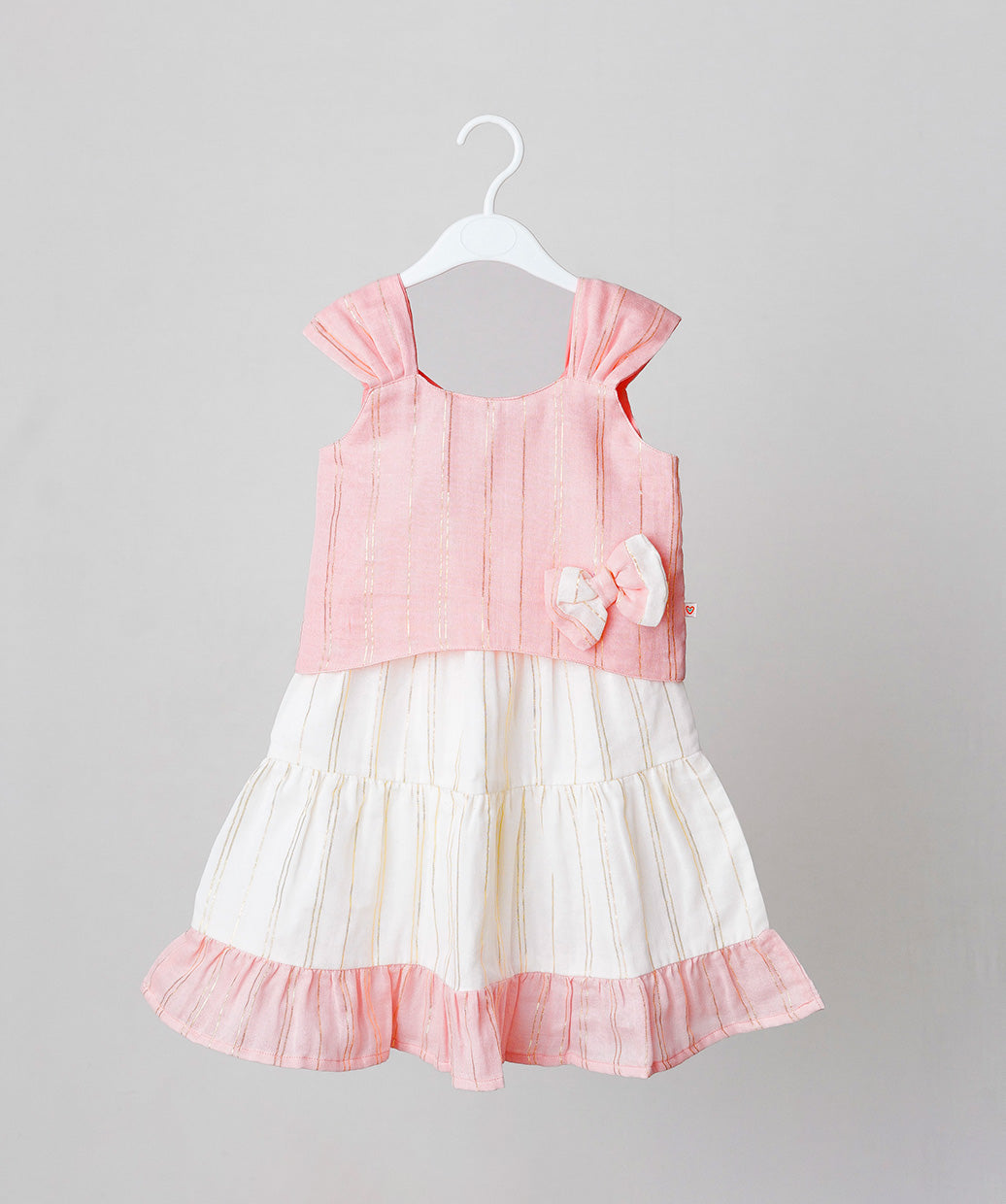 Muslin Ira Top With Skirt