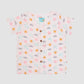 Salsa Rose - Daisy Cloud Printed Muslin Jabla Shorts Set Half Sleeve