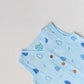 Muslin Jabla-Shorts Set Sleeveless - Blue Fir Tree