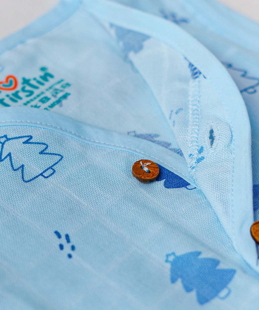 Muslin Jabla-Shorts Set Sleeveless - Blue Fir Tree