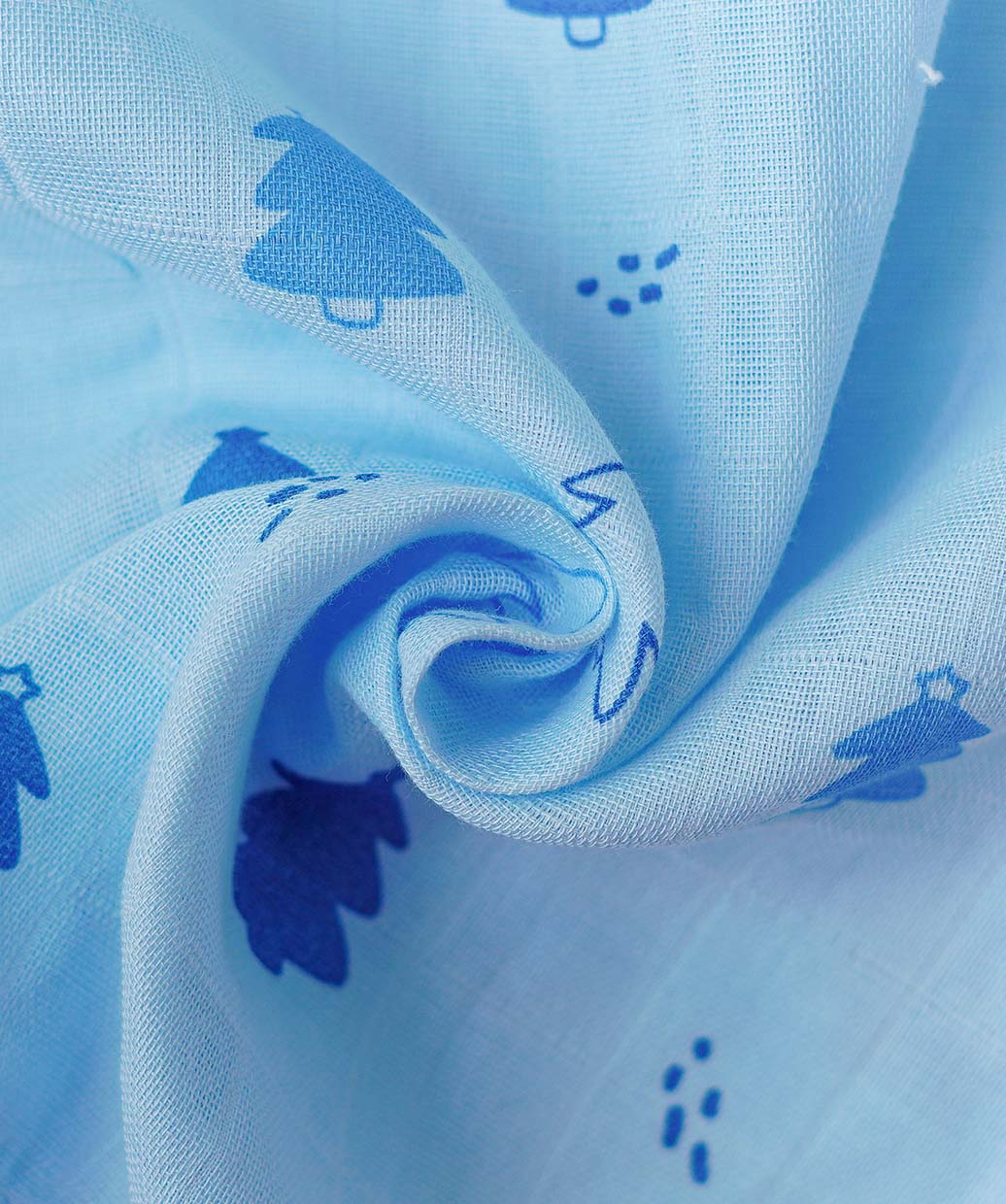 Muslin Jabla-Shorts Set Sleeveless - Blue Fir Tree