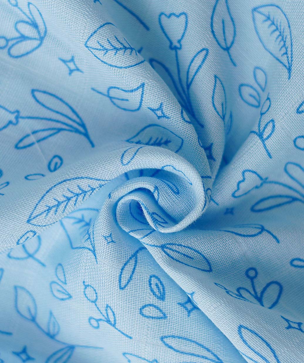 Muslin Jabla-Shorts Set Sleeveless - Blue Shrubs