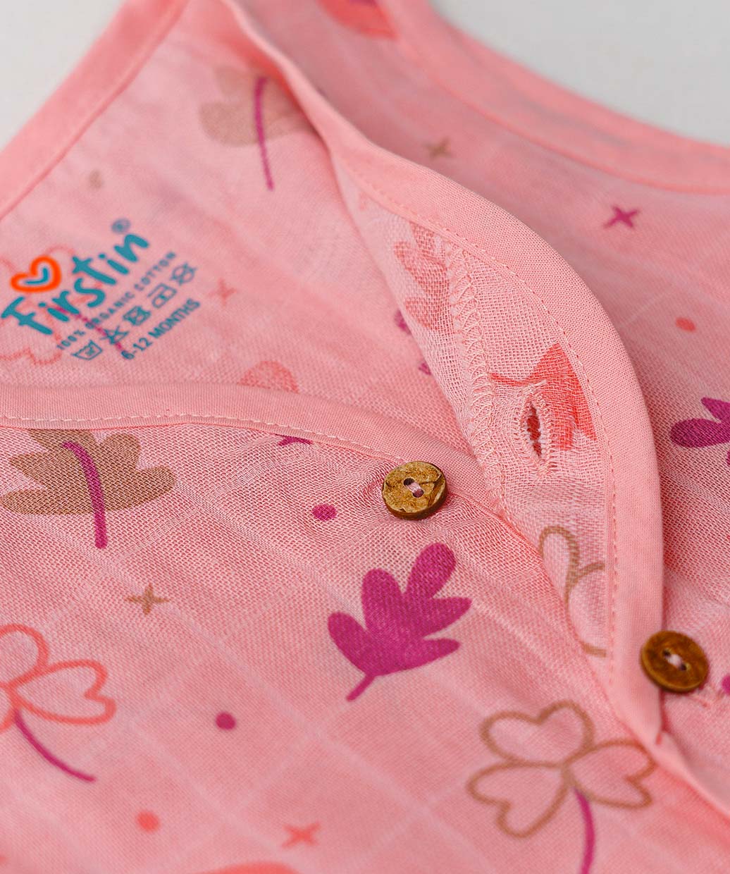 Muslin Jabla-Shorts Set Sleeveless - Melon Pink Maple