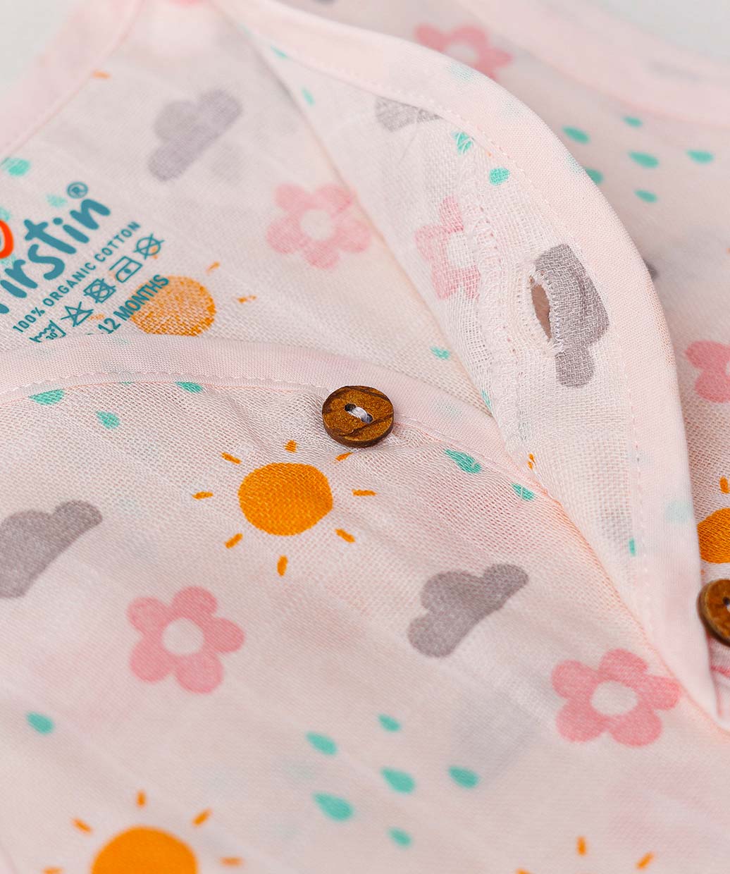 Salsa Rose-Daisy Cloud Muslin Jablas Shorts Set Sleeveless