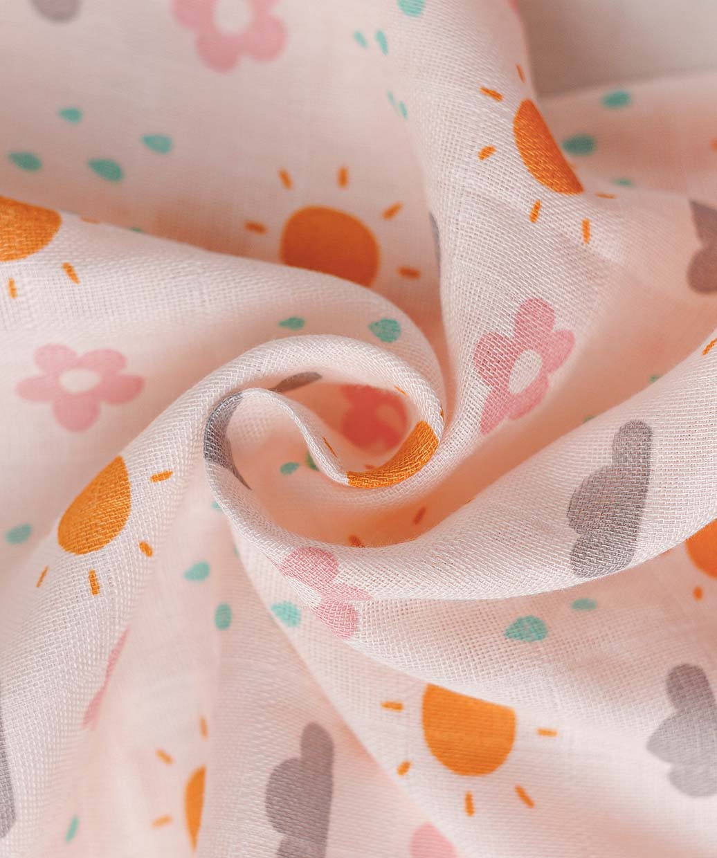 Salsa Rose-Daisy Cloud Muslin Jablas Shorts Set Sleeveless