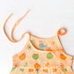 Muslin Knotted Frock - Apricot Sherbet Fujis