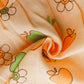 Muslin Knotted Frock - Apricot Sherbet Fujis