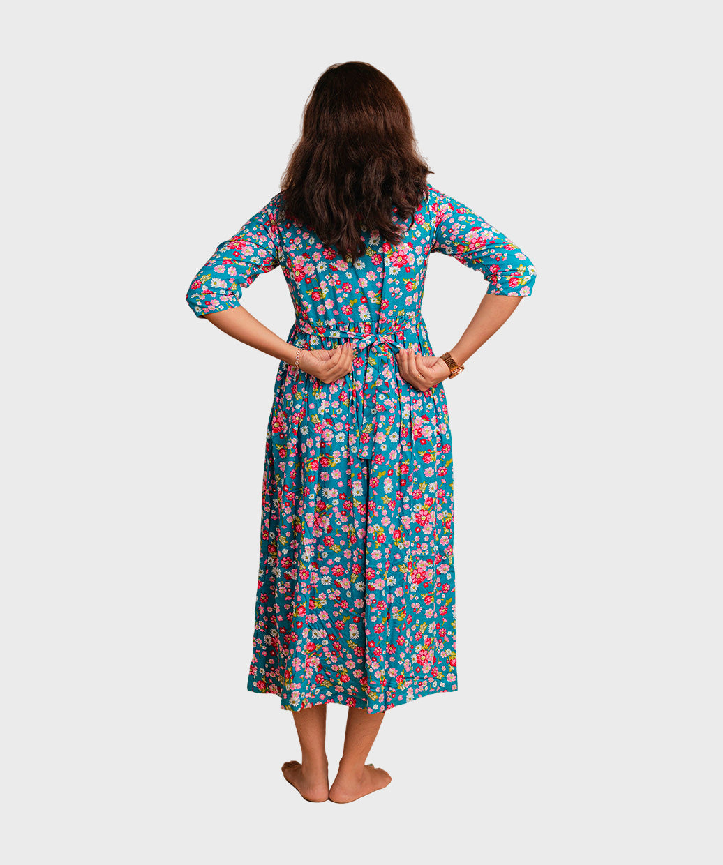 Feeding Maxi Gown - Peacock