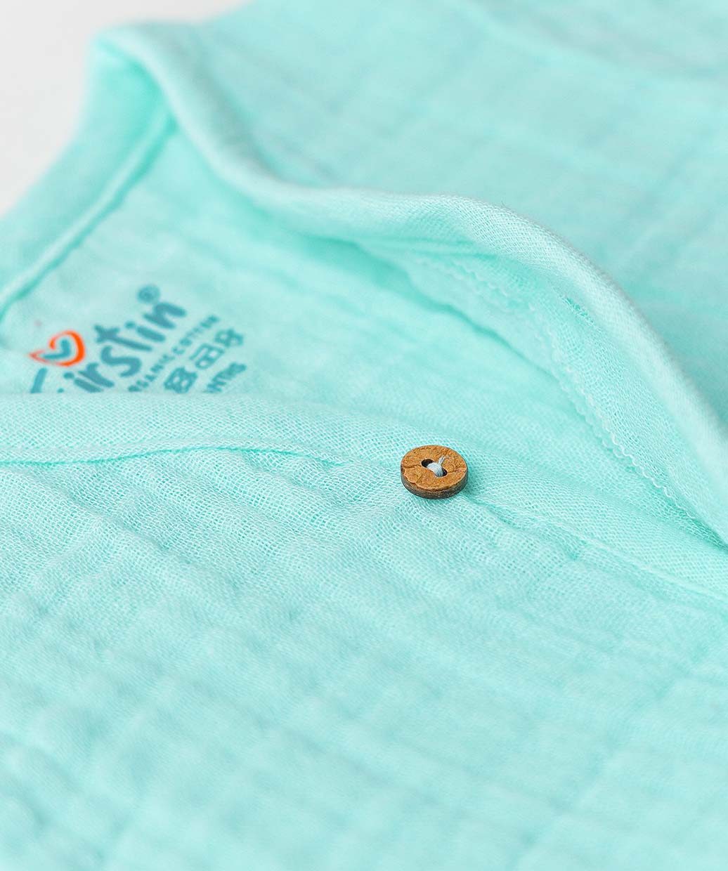 Muslin Bubble Crinkle Jabla-Shorts Set Half Sleeve - Solid Marine