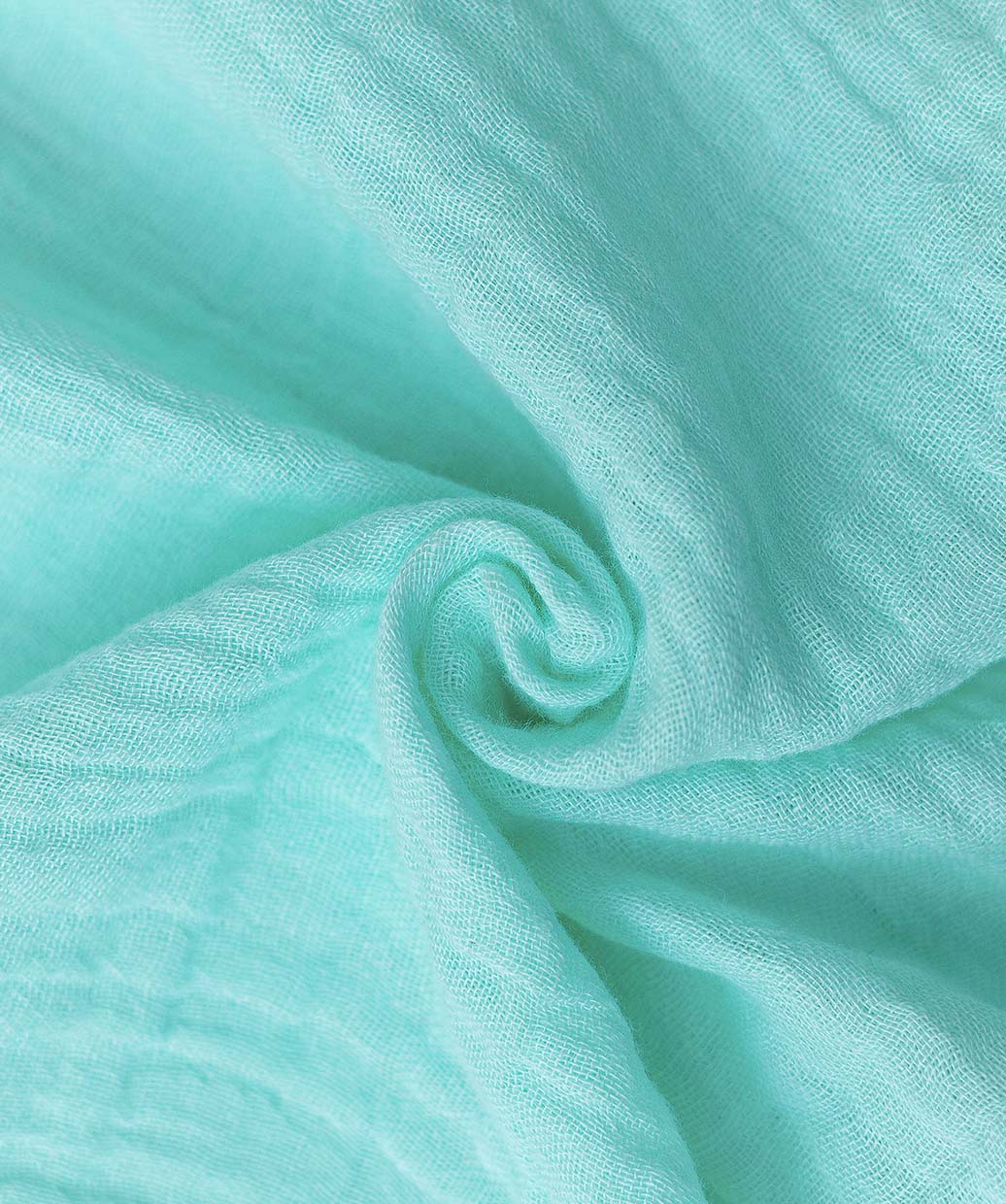 Muslin Bubble Crinkle Jabla-Shorts Set Half Sleeve - Solid Marine