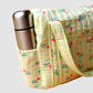 Muslin Lime Cream Anthurium Printed-Diaper Bag 40X28X14CM