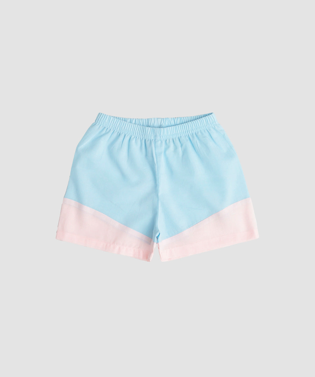 Organic Cotton Duo Jabla-Shorts Set Sleeveless - Blue