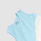 Organic Cotton Duo Jabla-Shorts Set Sleeveless - Blue