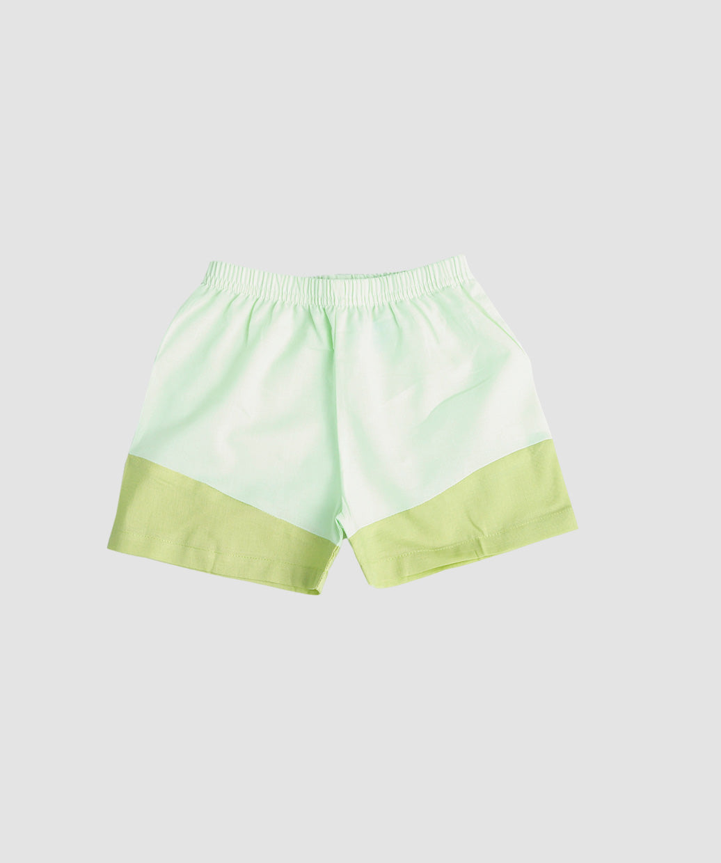 Organic Cotton Duo Jabla-Shorts Set Sleeveless - Fluo Green